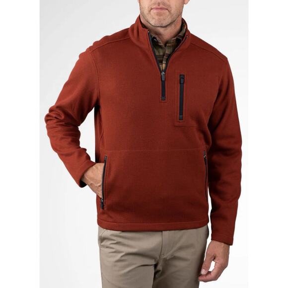 Tailor Vintage PUREtec cool Waffle Bonded Polar Fleece 1/4 Zip Pullover XXL - Picture 1 of 10
